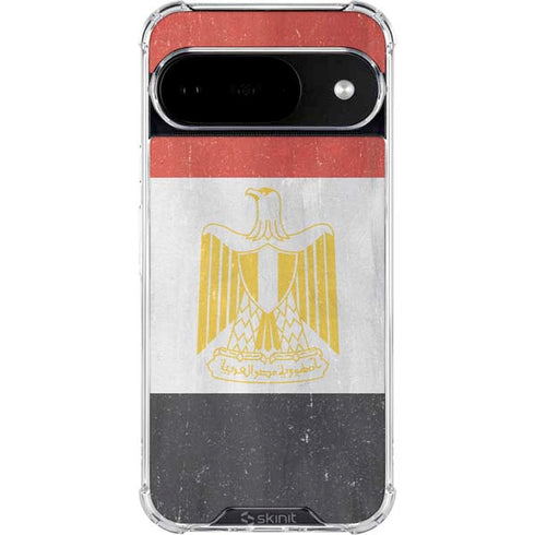 Egypt Flag Distressed Google Pixel 10 Clear Case